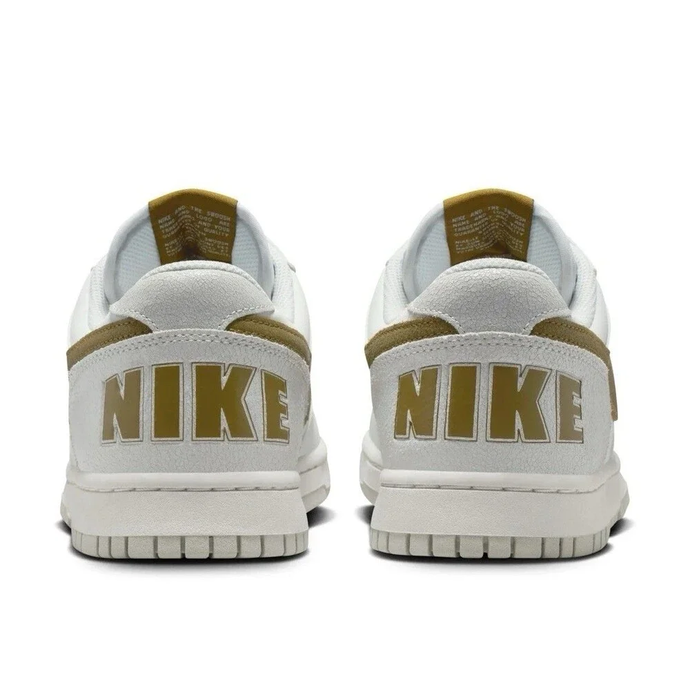 Size 11 - Nike Big Low LUX - White/Olive/Grey ((No Lid))
